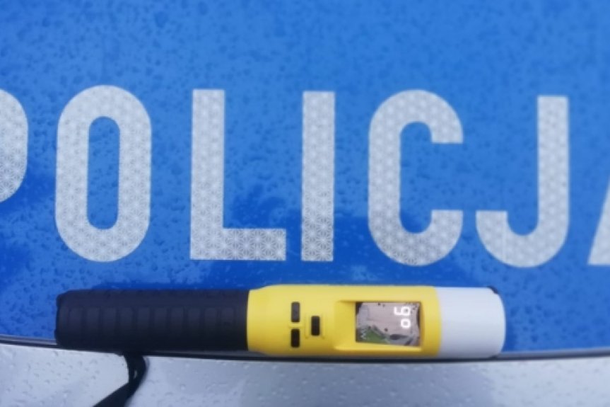 Nietrzeźwy kierujący sprawcą kolizji drogowej