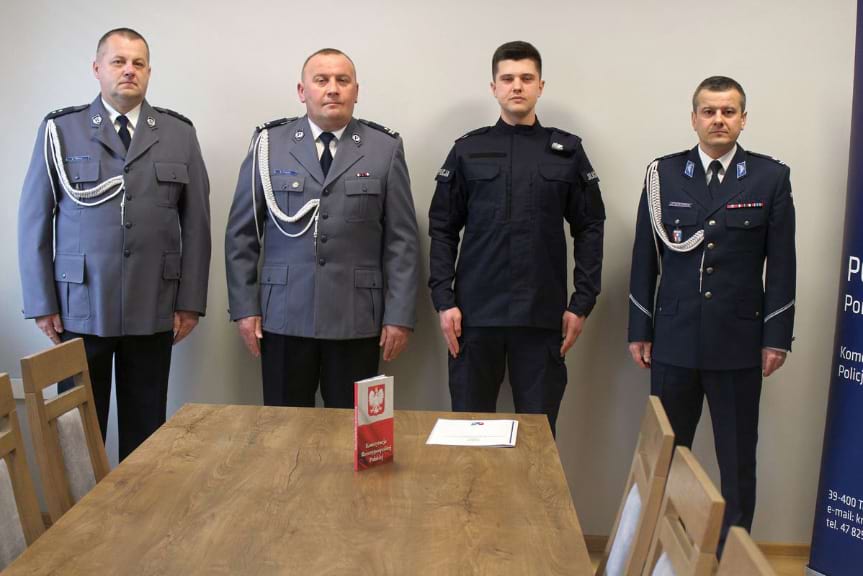 Nowy funkcjonariusz w szeregach tarnobrzeskich policjantów