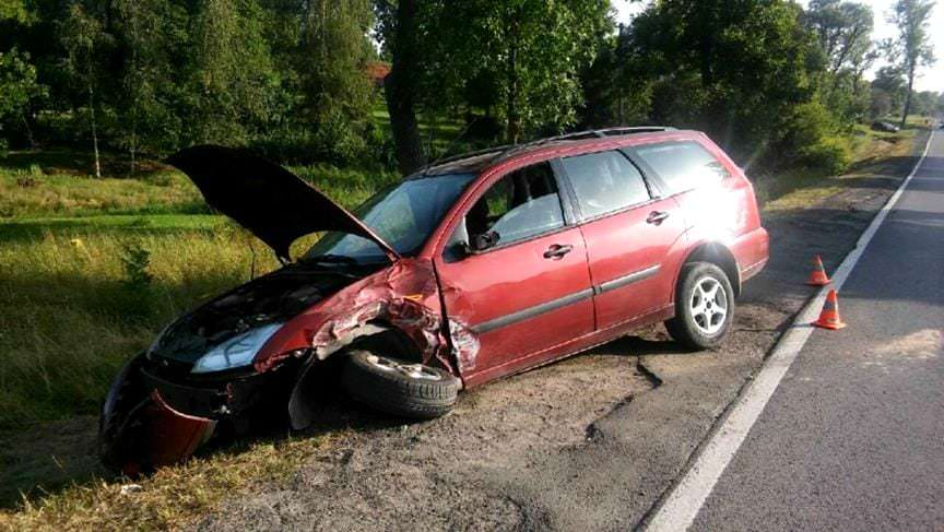 Wypadek drogowy w Łańcucie.