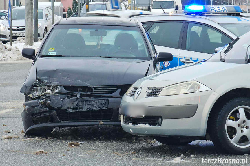 Poranne zderzenie na skrzyżowaniu