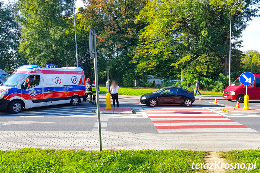 Potrącenie pieszego w Krośnie