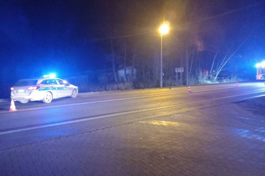 Potrącenie pieszego w Małówce