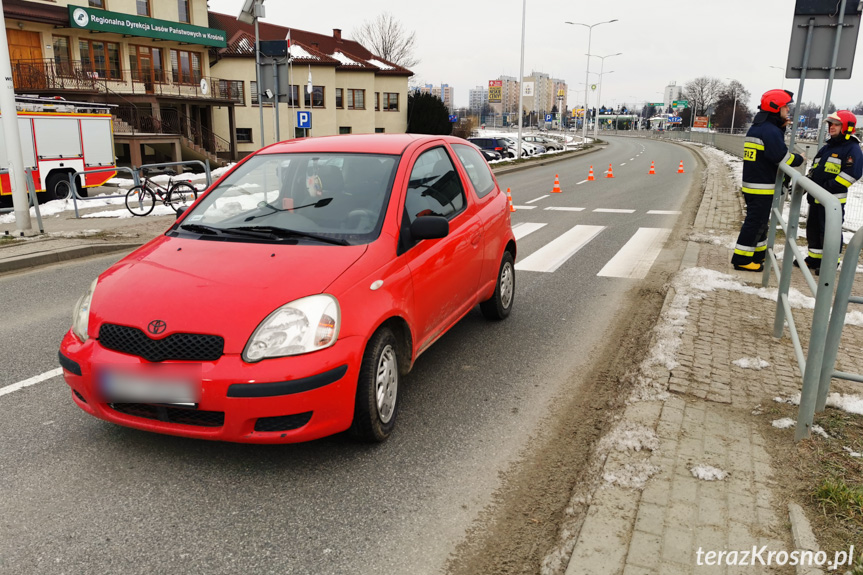 Potrącenie rowerzystki na Bieszczadzkiej w Krośnie