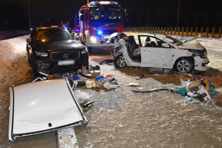 Poważny wypadek w Korczowej. Pięć osób poszkodowanych