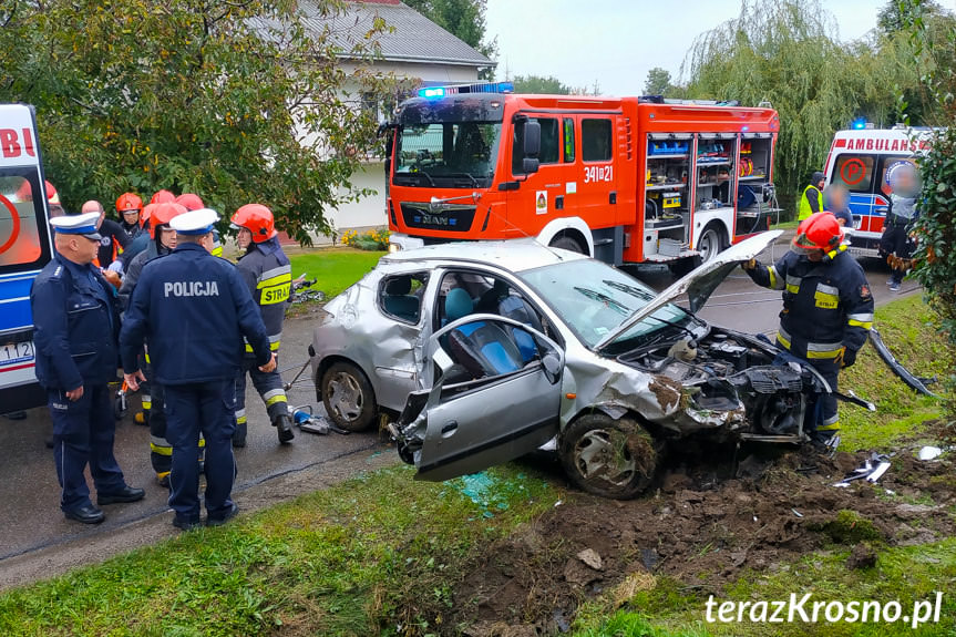 Poważny wypadek w miejscowości Żeglce