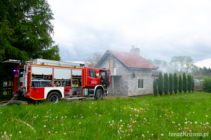 Pożar budynku mieszkalnego w Przybówce