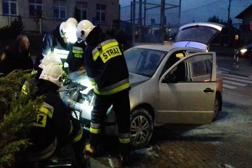 Pożar samochodu w świlczy