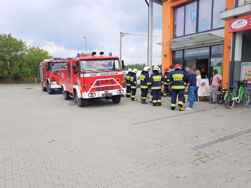 Pożar w jednym ze sklepów w Jedliczu