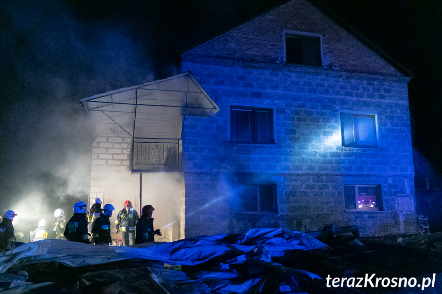 Pożar w miejscowości Głowienka