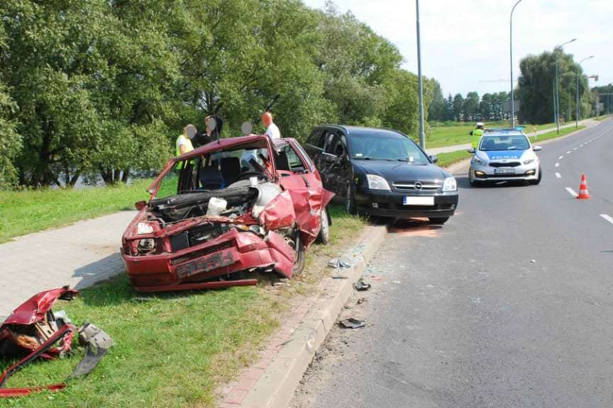 Sanok. Zderzenie dwóch samochodów