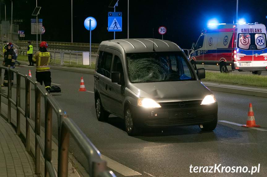 Śmiertelne potrącenie mężczyzny w Krośnie