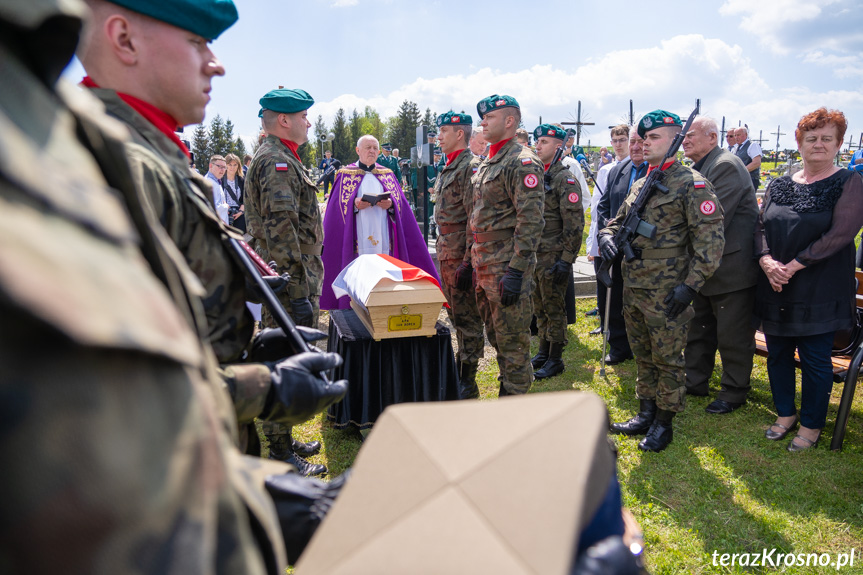 Uroczystości pogrzebowe Jana Borka ps. "Jastrząb" z Lubatowej