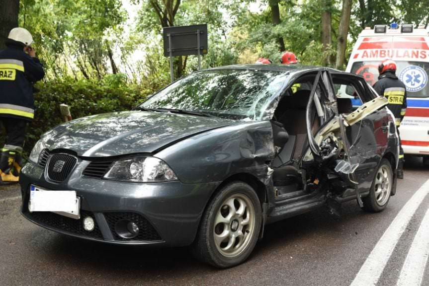 Wypadek drogowy w miejscowości Babice