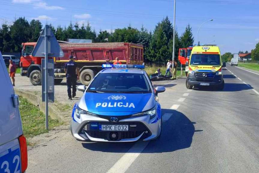 Wypadek drogowy w Przeworsku