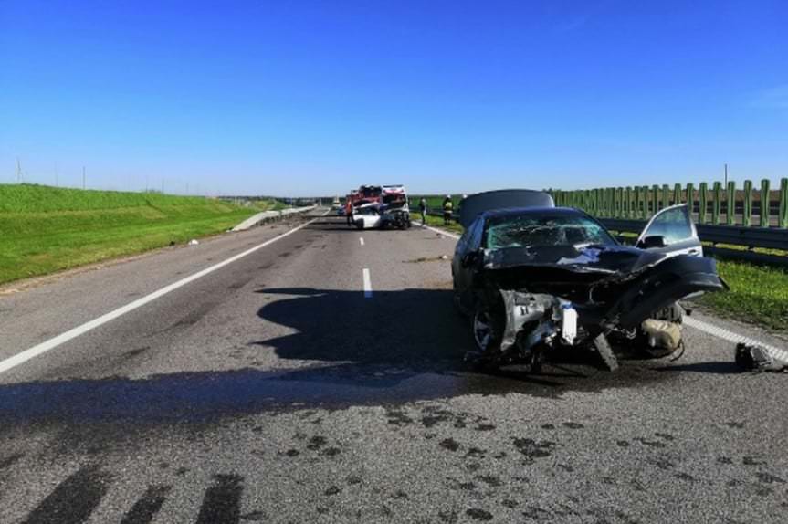 Wypadek na autostradzie A4. Jedna osoba została poszkodowana