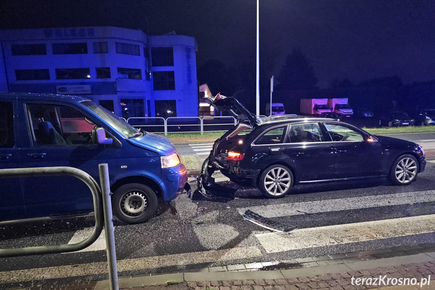 Wypadek na Bieszczadzkiej w Krośnie