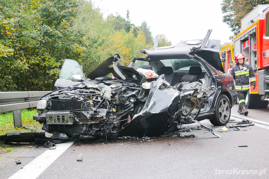 Wypadek na drodze krajowej nr 19 w Komborni