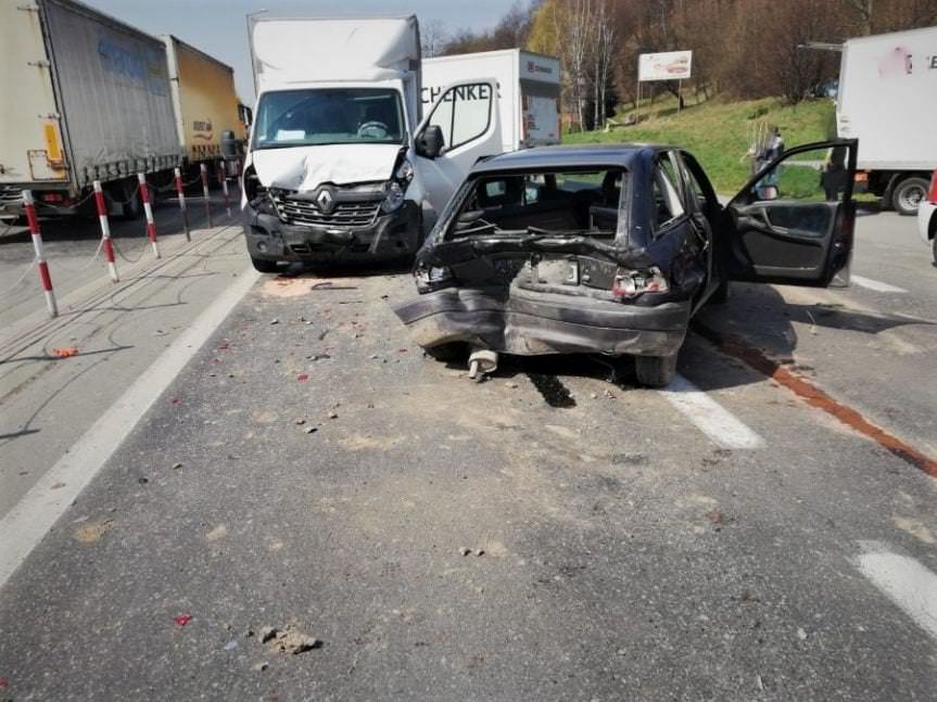 Wypadek na ul.Krakowskiej w Jaśle