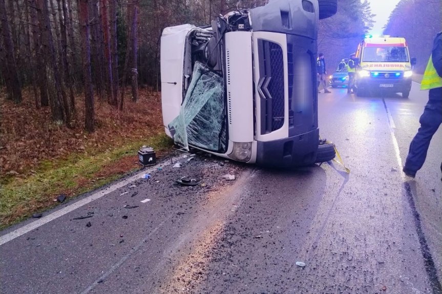 Wypadek w Harasiukach. Jedna osoba w szpitalu