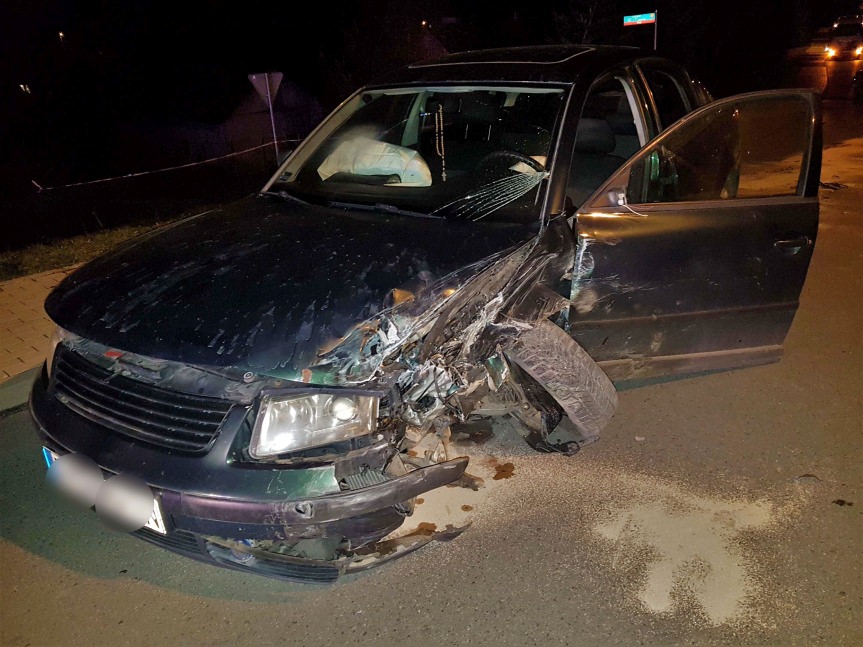 Wypadek w Rogach. Jeden z kierujących pod wpływem alkoholu