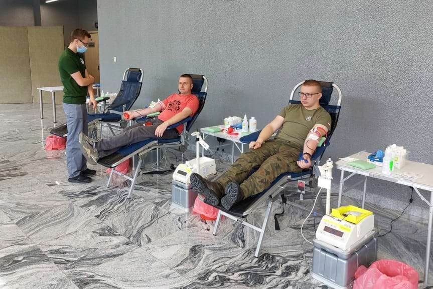 Zbiórka krwi służb mundurowych