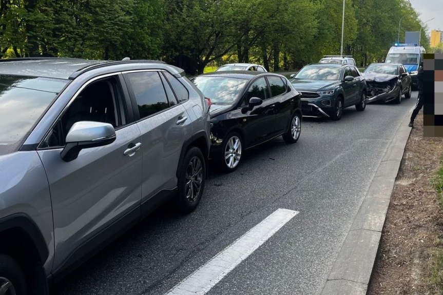Zderzenie 4 pojazdów w Rzeszowie
