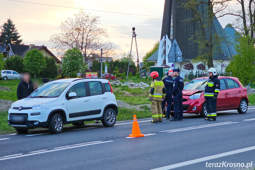 Zderzenie dwóch samochodów w Potoku