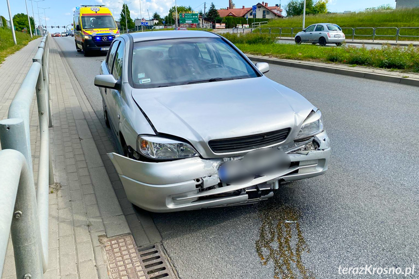 Zderzenie osobówek na Podkarpackiej