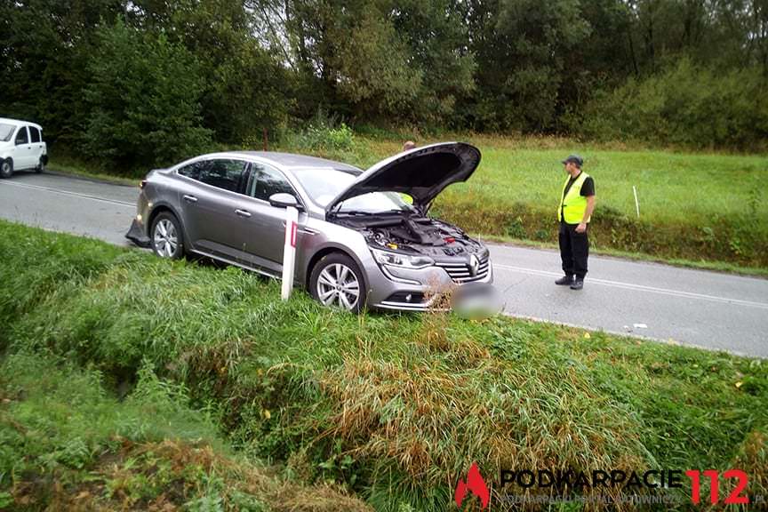 Zderzenie renault i fiata w Lutczy