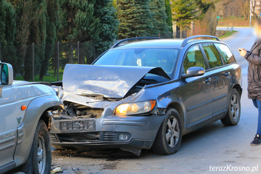 Zderzenie samochodów osobowych w Iwoniczu