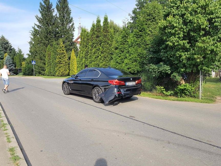 Zderzenie Skody i BMW w Krośnie