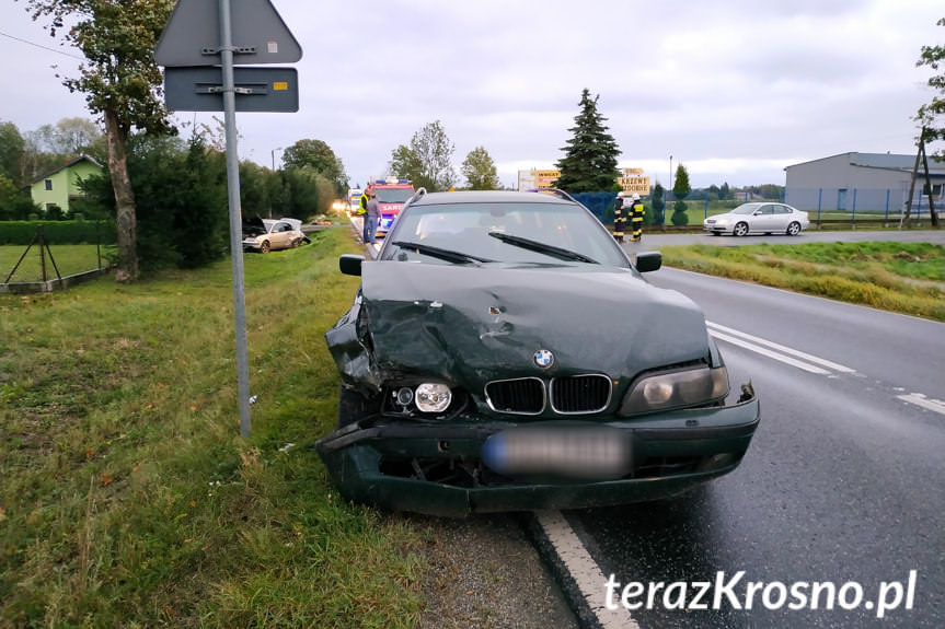 Zderzenie trzech samochodów w miejscowości Bajdy