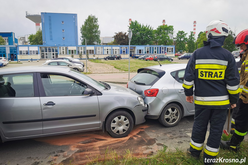 Zderzenie volkswagena z seatem