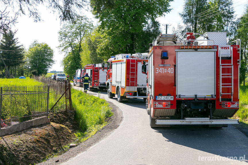 Bajdy. Samochód osobowy wypadł z drogi