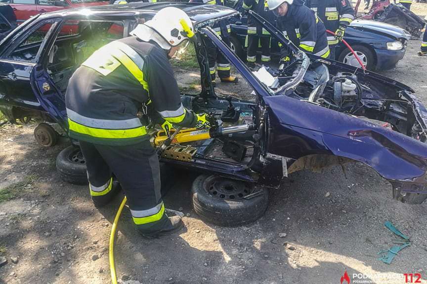 Ćwiczenia w wykonaniu OSP z różnych powiatów 