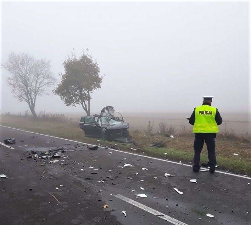 Groźny wypadek na trasie Dachnów - Cieszanów