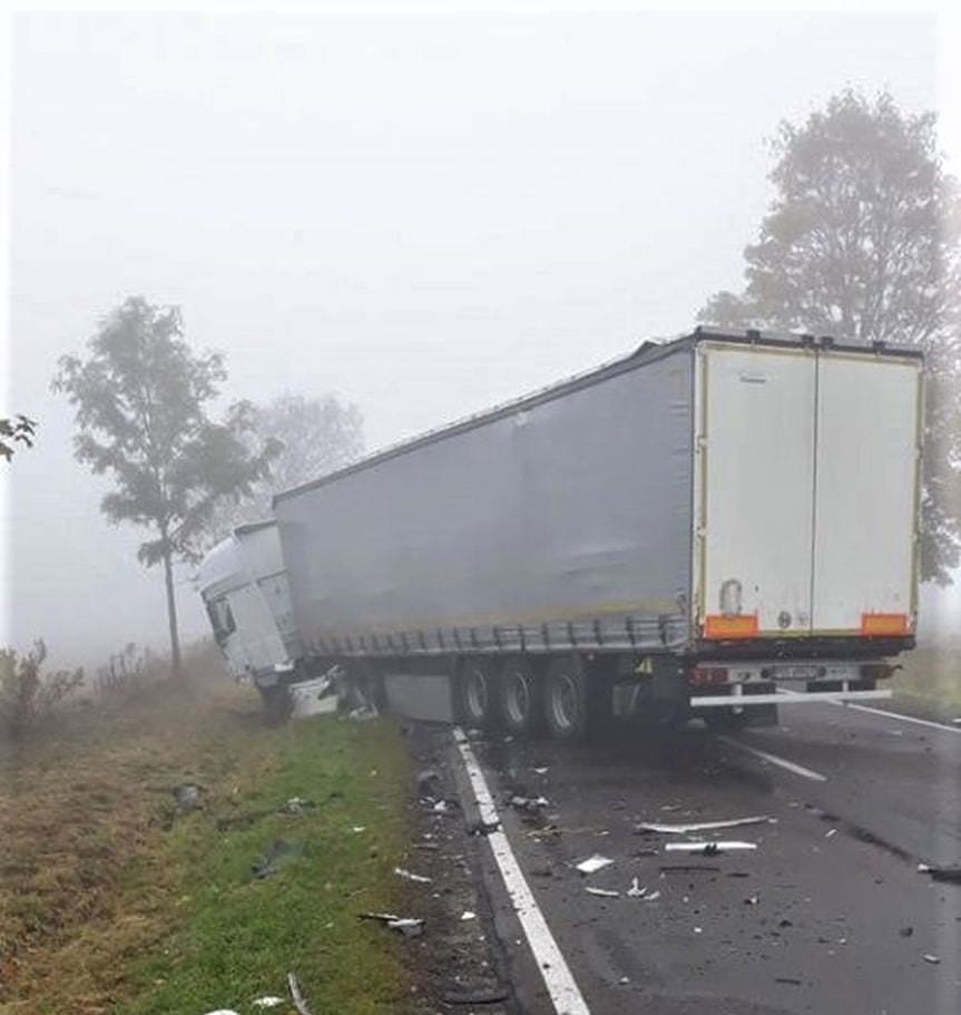 Groźny wypadek na trasie Dachnów - Cieszanów