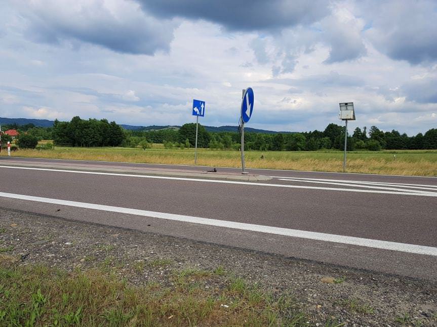 Iskrzynia. Wypadek z udziałem motocyklisty