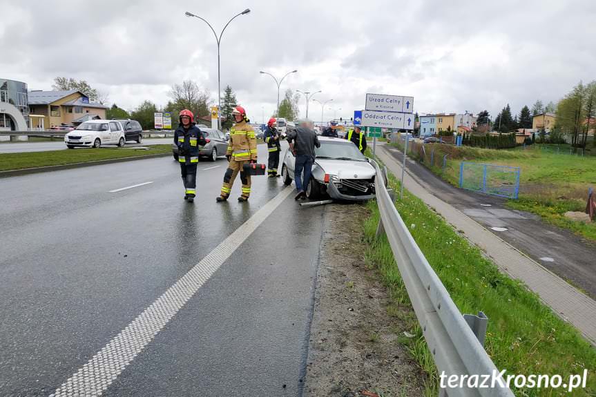 Kolizja drogowa na Jana Pawła ll w Krośnie