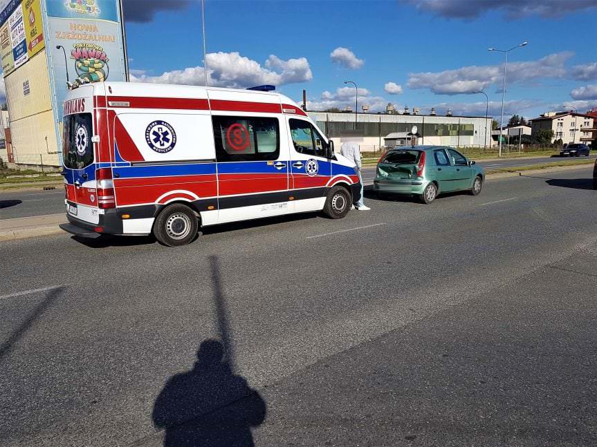 Kolizja drogowa na ul.Podkarpackiej w Krośnie