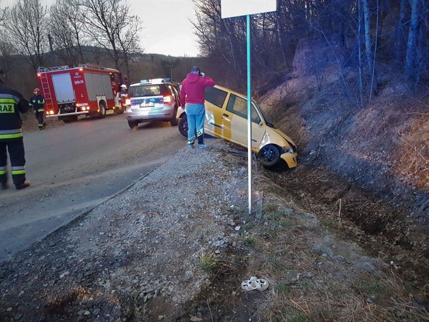 Kolizja drogowa w miejscowości Równe