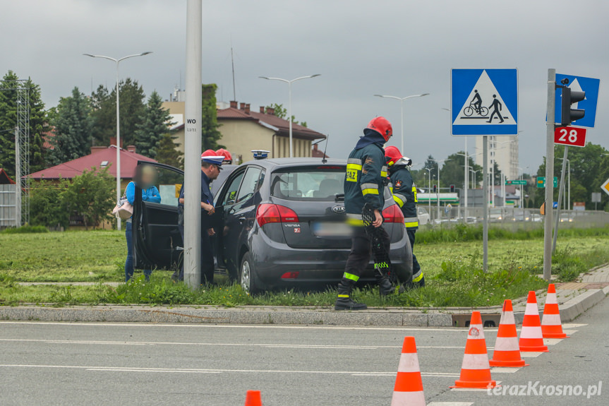Kolizja na Bieszczadzkiej w Krośnie