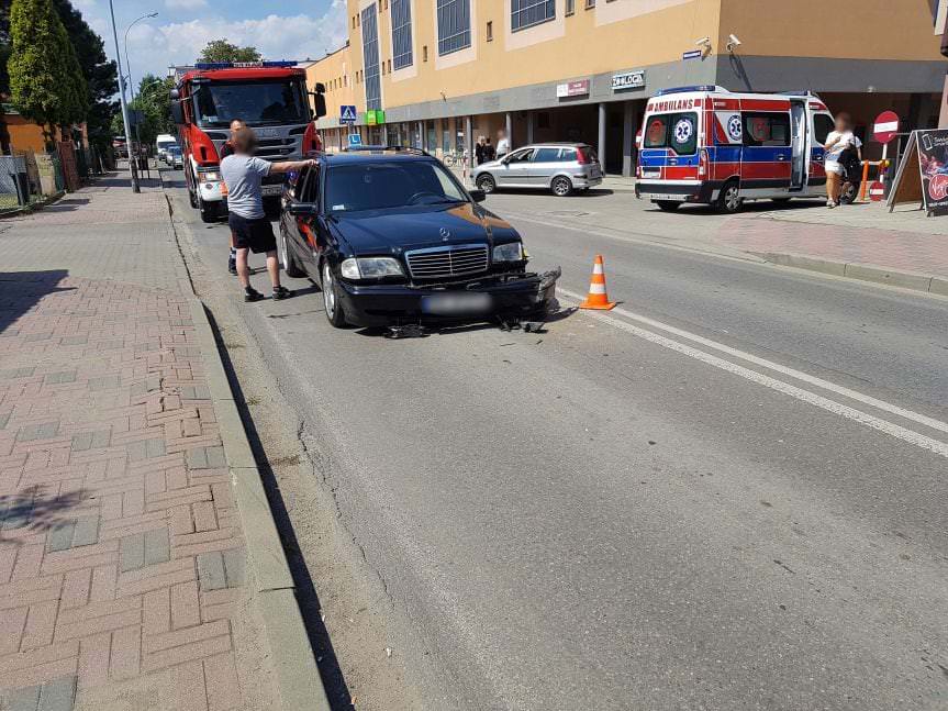 Kolizja na Mielczarskiego w Krośnie