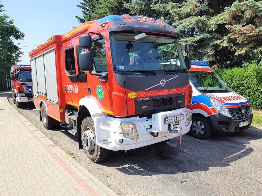 Kolizja na skrzyżowaniu w Jedliczu