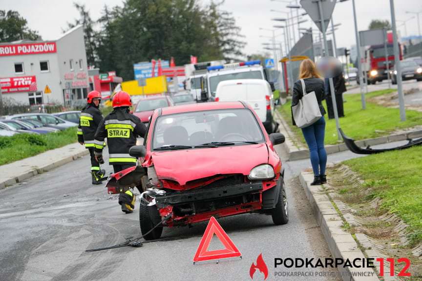 Kolizja na ul. Podkarpackiej w Krośnie