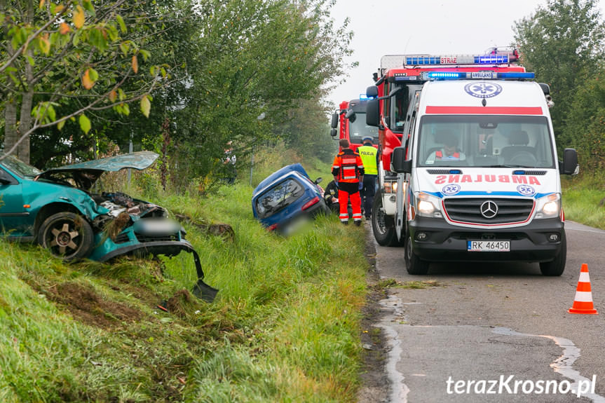 Kolizja na ul. Sikorskiego w Krośnie