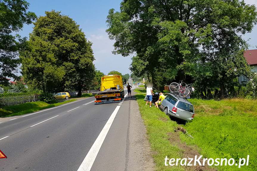 Kolizja volkswagena w Miejscu Piastowym