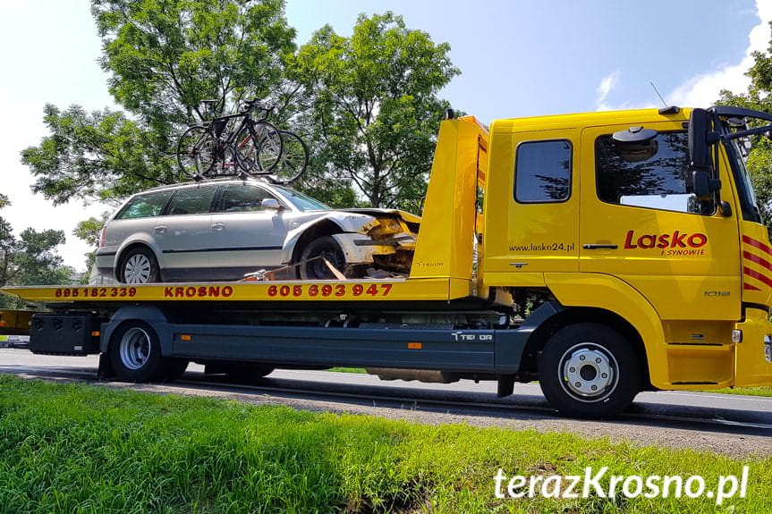 Kolizja volkswagena w Miejscu Piastowym