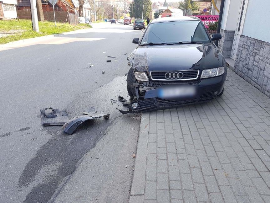 Krosno. Kolizja na ulicy Czajkowskiego