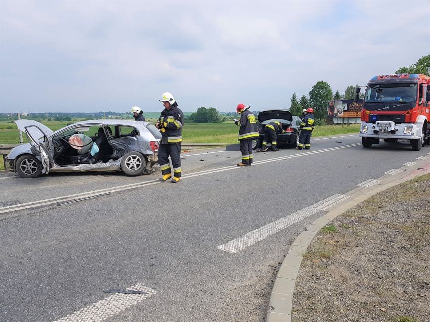 KROSNO. Zderzenie Hondy i BMW 